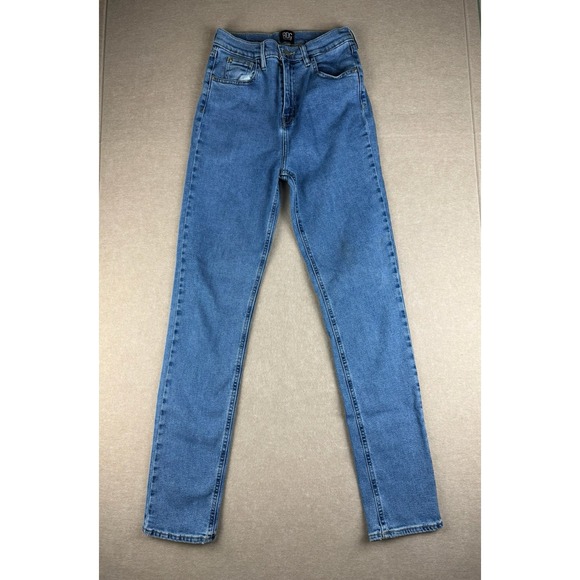BDG Jeans Womens 28 Blue Girlfriend High Rise Tapered Stretch Urban Outfitters‎ - Picture 1 of 10